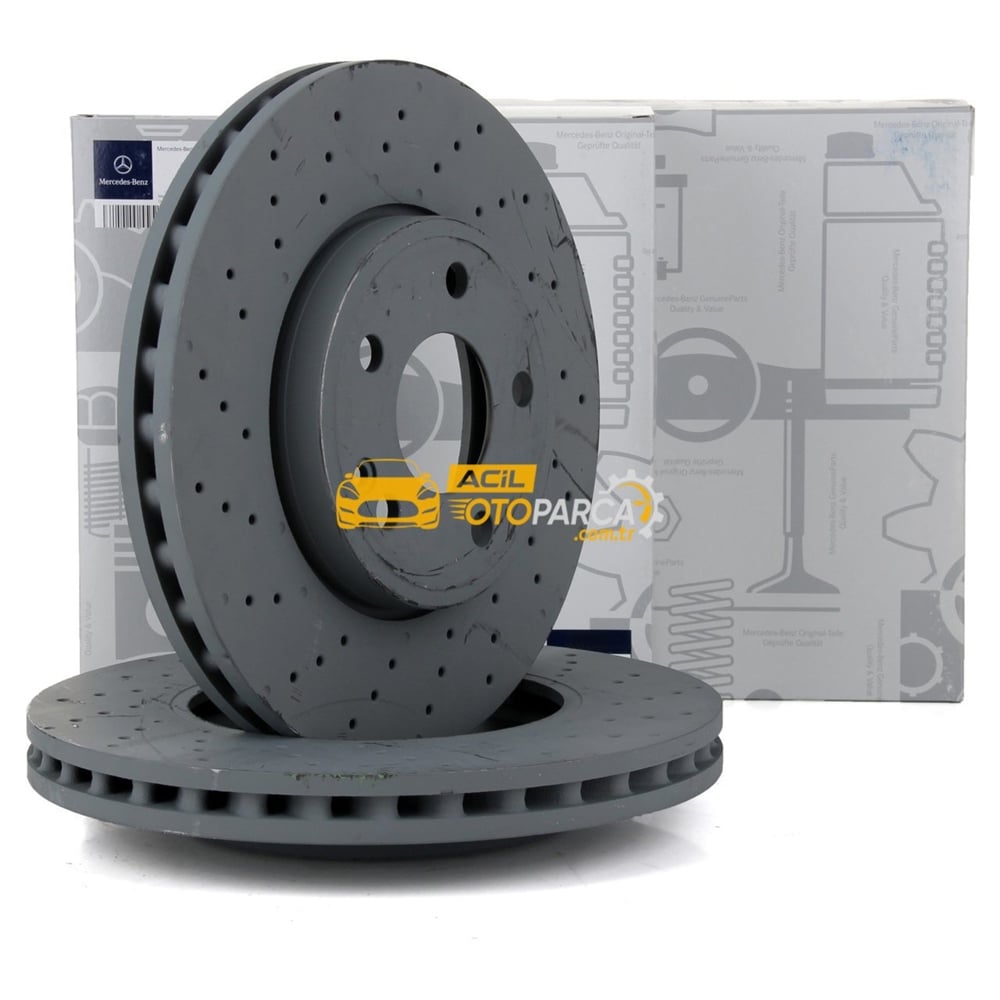 Mercedes W176 Kasa A180 AMG TİP Ön Fren Disk Takımı Orjinal (2464212512)