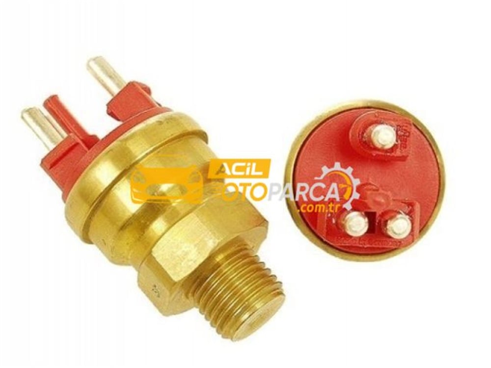 Mercedes W201 Kasa 190E Fan Müşürü Üçlü Kırmızı Behr Marka (0065454224, TSW34D)