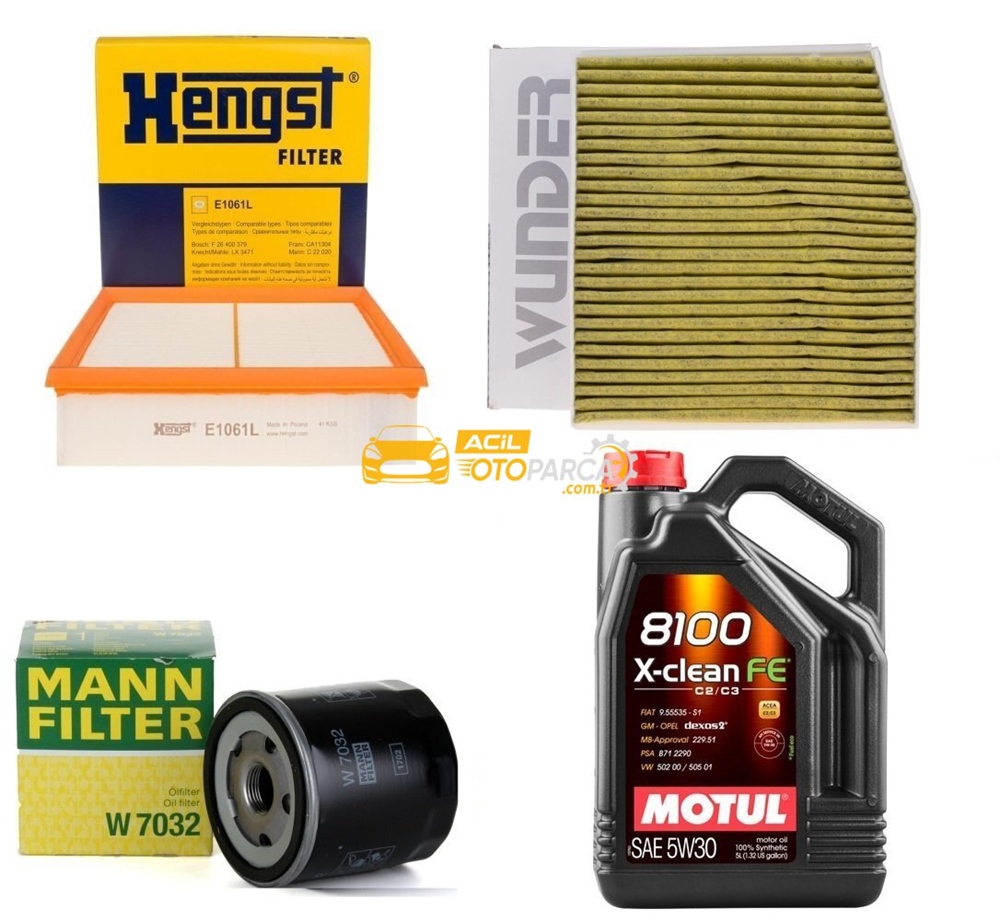 Mercedes W246 Kasa B180 Cdi / d Periyodik Bakım Filtre Seti Motul Yağ