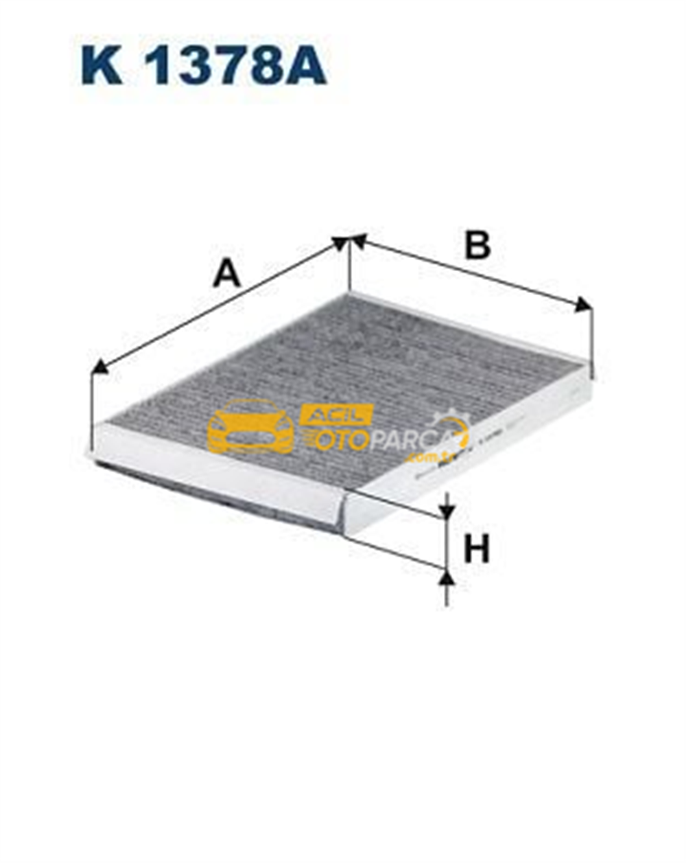 Porsche FILTRON K1378A | Kabin Filtresi Karbonlu-(Audi A4 16-A5 17-Q5 17-Q7 16 -)