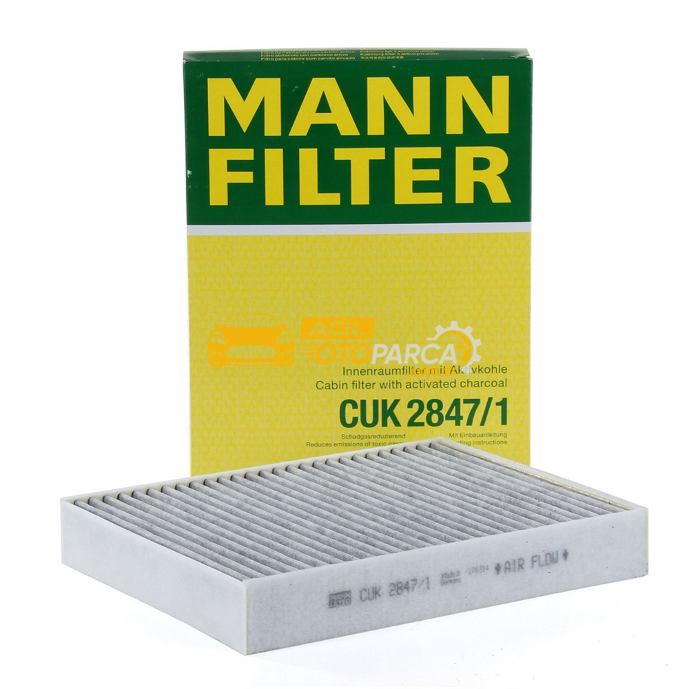 Porsche MANN CUK2847-1 | Porsche Cayenne Karbonlu Polen Filtresi