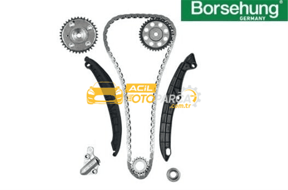 Volkswagen BORSEHUNG 03C198229BS1 | Volkswagen Scirocco 1.4 TSI CAX Motor Zincir Seti 8 Parça Konumlandırıcı Dahil