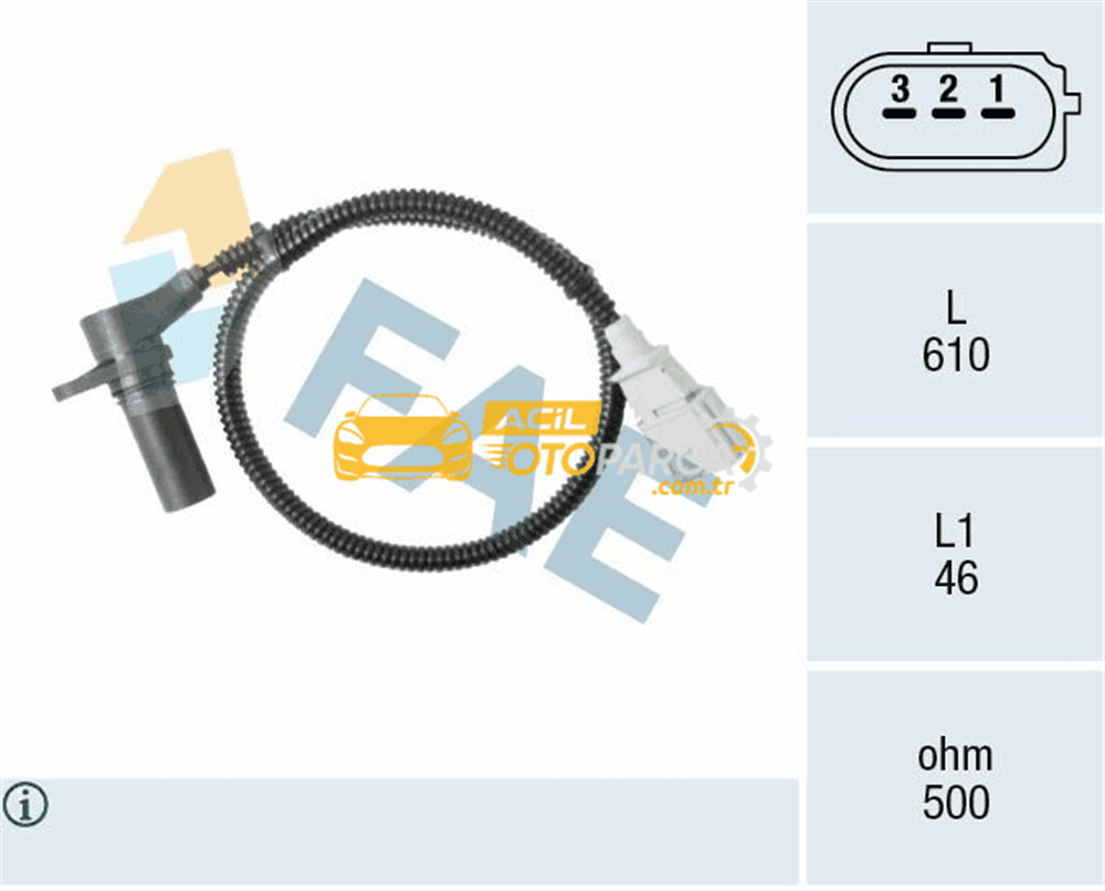 Volkswagen FAE 79115 | Krank Devir Sensörü Polo.IV 1.4Tdi *Ahw-Anm-Bnm-Bkr*