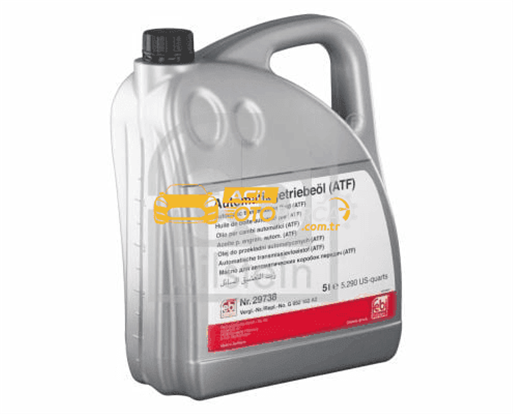 Volkswagen FEBI BILSTEIN 29738 | Otomatik Şanzıman Yagı Atf Sarı 5 Lt (4X5) BMW Mercedes Mini Vag | 1 Adet