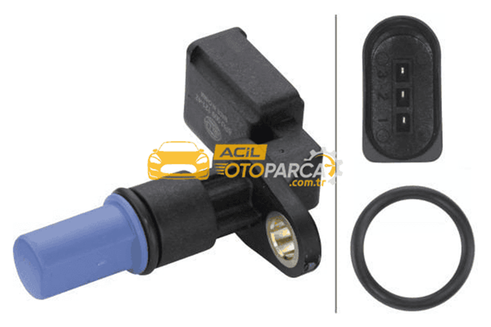 Volkswagen HELLA 6PU009121-421 | Devir Sensörü 03-Golf.IV.V-Bora-Jtta-Psst-Oct-Leo-A3 1.6 *Bfq-Bse-Bsf*