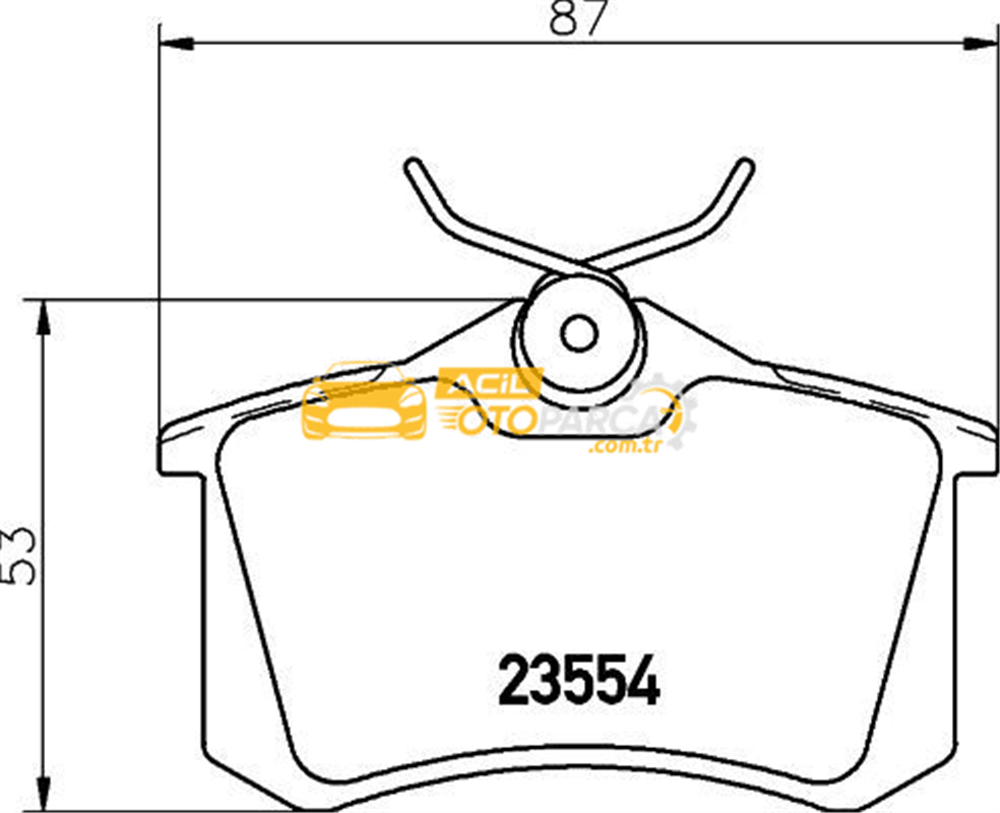 Volkswagen HELLA PAGİD 8DB355018-111 | Arka Fren Balatası-Kablosuz Xx17mmxx (Renault Megane II / Peugeot 307 Citroen C3 / C4-VW Caddy 04-15 Golf 84-16 Passat 97-05