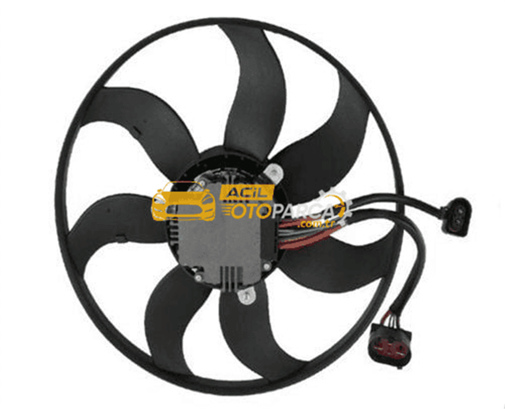 Volkswagen İTHAL 1K0959455FR | Volkswagen Passat 2005-2014 Model Arası Fan Motoru Sol Taraf Büyük