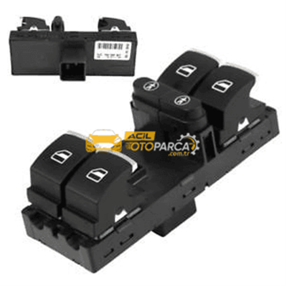 Volkswagen İTHAL 7P6959857 | Volkswagen Touareg 2011 Model Sonrası Sol Ön Cam Açma Düğmesi Takım