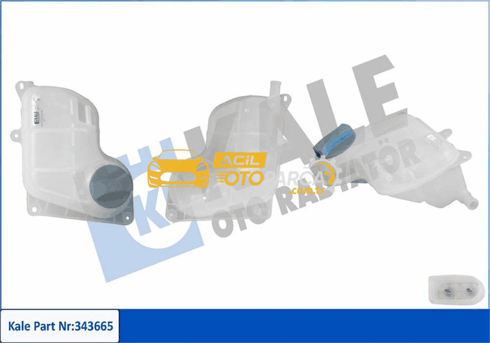 Volkswagen KALE 343665 | Genleşme Kavanozu + Kapak Passat-Aı.A4-A6 *P.H**