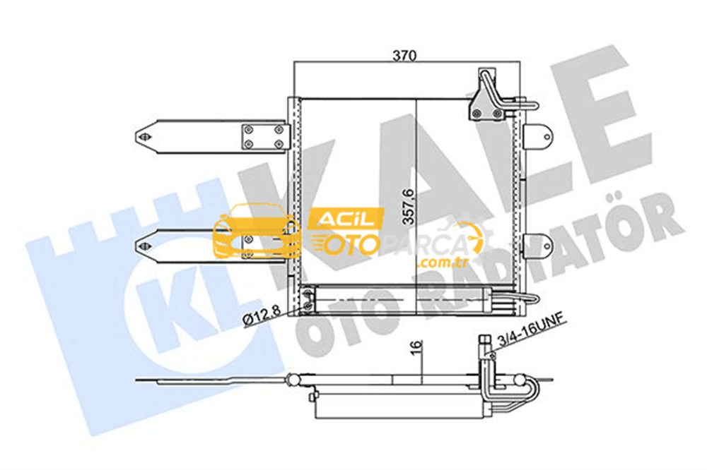 Volkswagen KALE RADYATÖR 342930 | Volkswagen Polo 2000-2002 Model Arası Klima Radyatörü