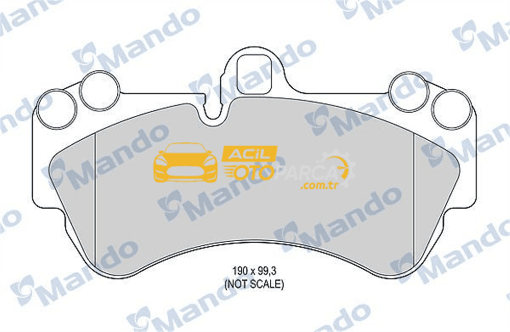 Volkswagen MANDO MBF015783 | Fren Balata Ön 03-Touareg 17