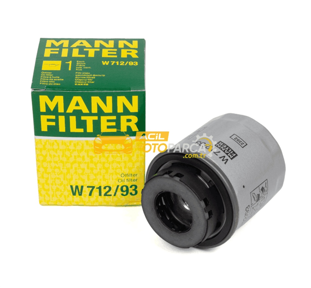 Volkswagen MANN W712-93 | Volkswagen Tiguan 2008-2014 Model Arası 1.4 TSI Yağ Filtresi