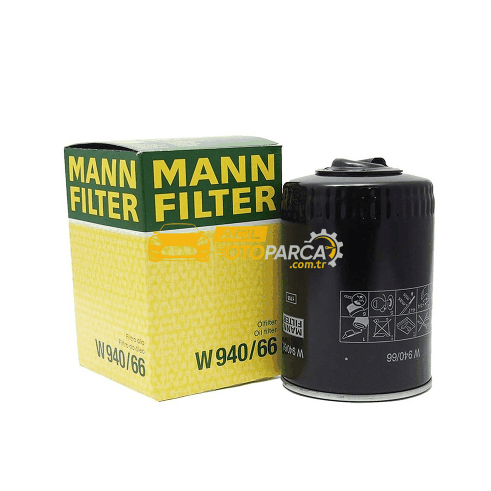 Volkswagen MANN W940-66 | Volkswagen Passat 1.8 T Yağ Filtresi
