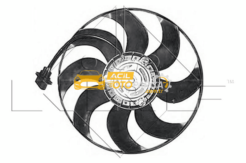 Volkswagen NRF 47375 | Fan Motoru (300W 390mm) Cordoba Ibıza Iv V Fabia Roomster Polo