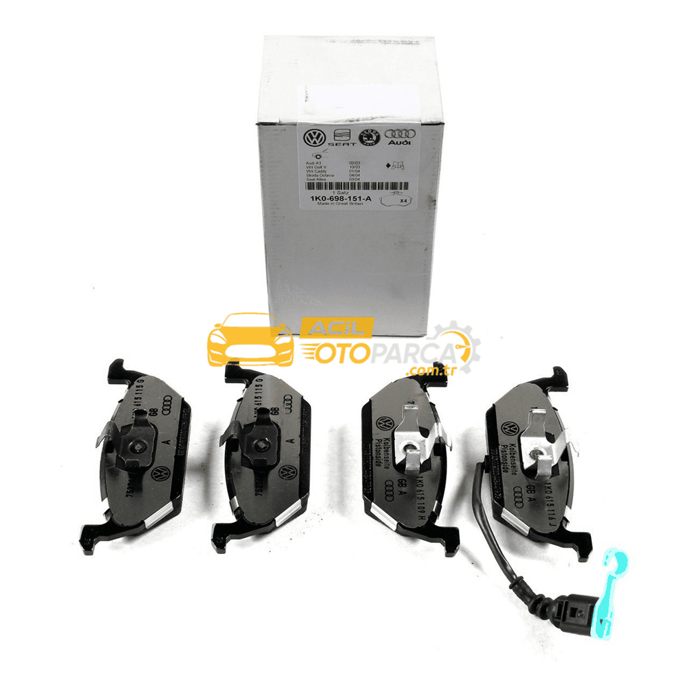 Volkswagen VAG / ORJINAL 1K0698151A | Volkswagen Jetta 2006-2010 Ön Fren Balatası Orijinal