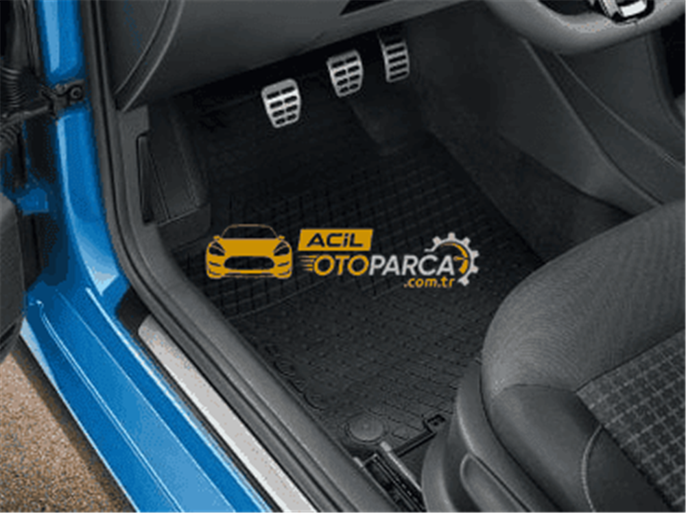 Volkswagen VAG / ORJINAL 6R1061500A82V | Volkswagen Polo 2010-2017 Model Arası Orijinal Kauçuk Paspas Takımı Siyah Renk