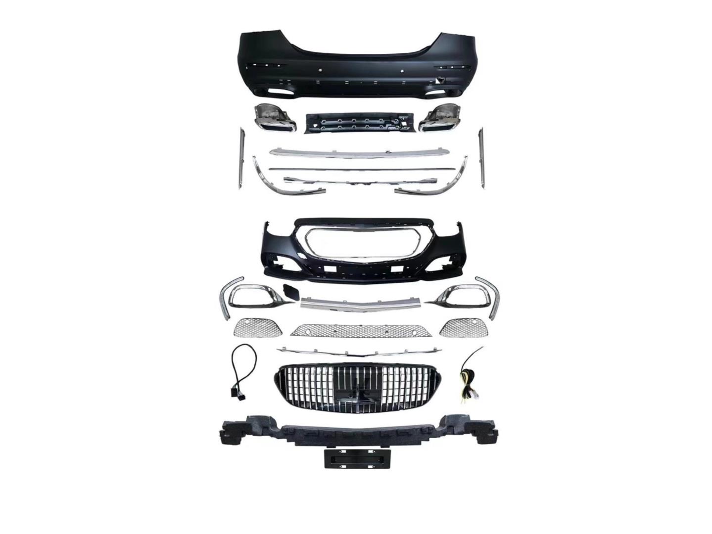2020+ LCI W213 İÇİN  MAYBACH GÖRÜNÜM  BODY KIT (KROM SİS KAPAKLI)   