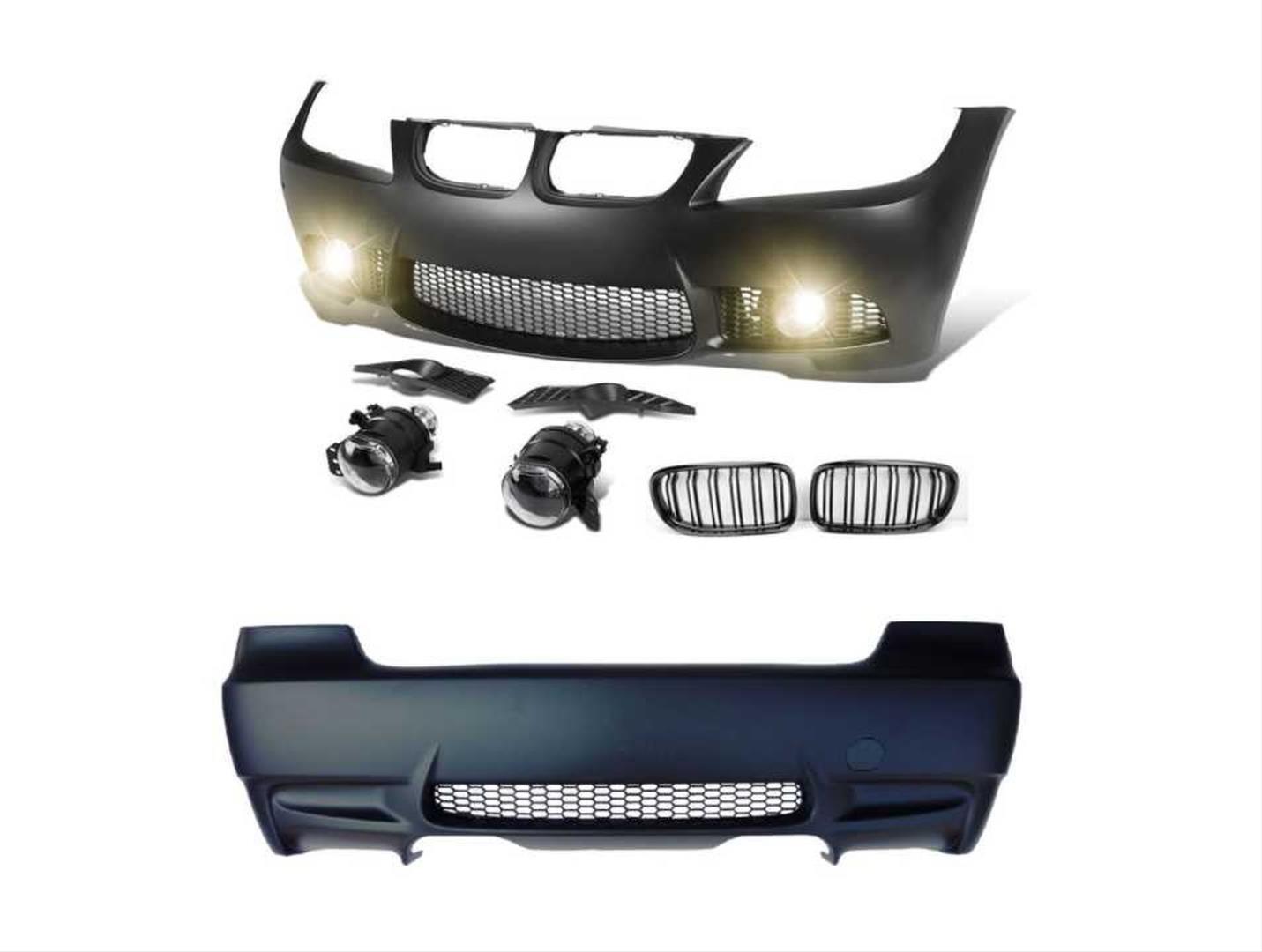 3 SERISI E90 2005-2008 IÇIN UYUMLU M3 GÖRÜNÜM BODY KIT ( ÖN-ARKA TAMPON - PANJUR - SIS LAMBASI)