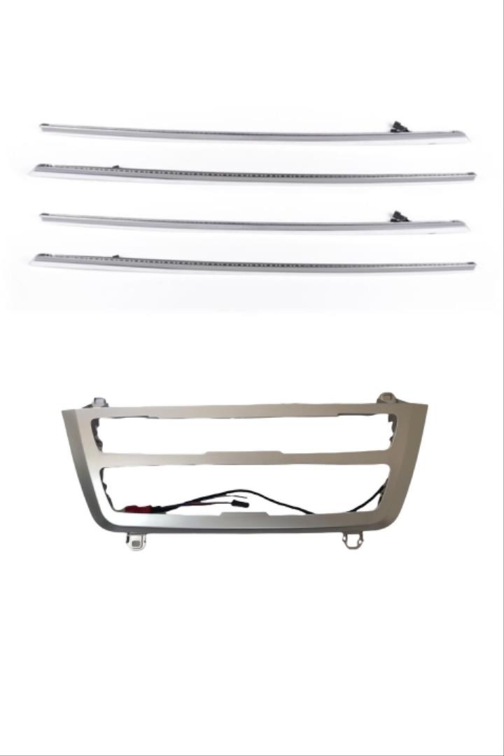 3 SERISI F30 IÇIN UYUMLU  AMBIANS SET (KLIMA PANEL VE KAPILAR) - SILVER RENK  