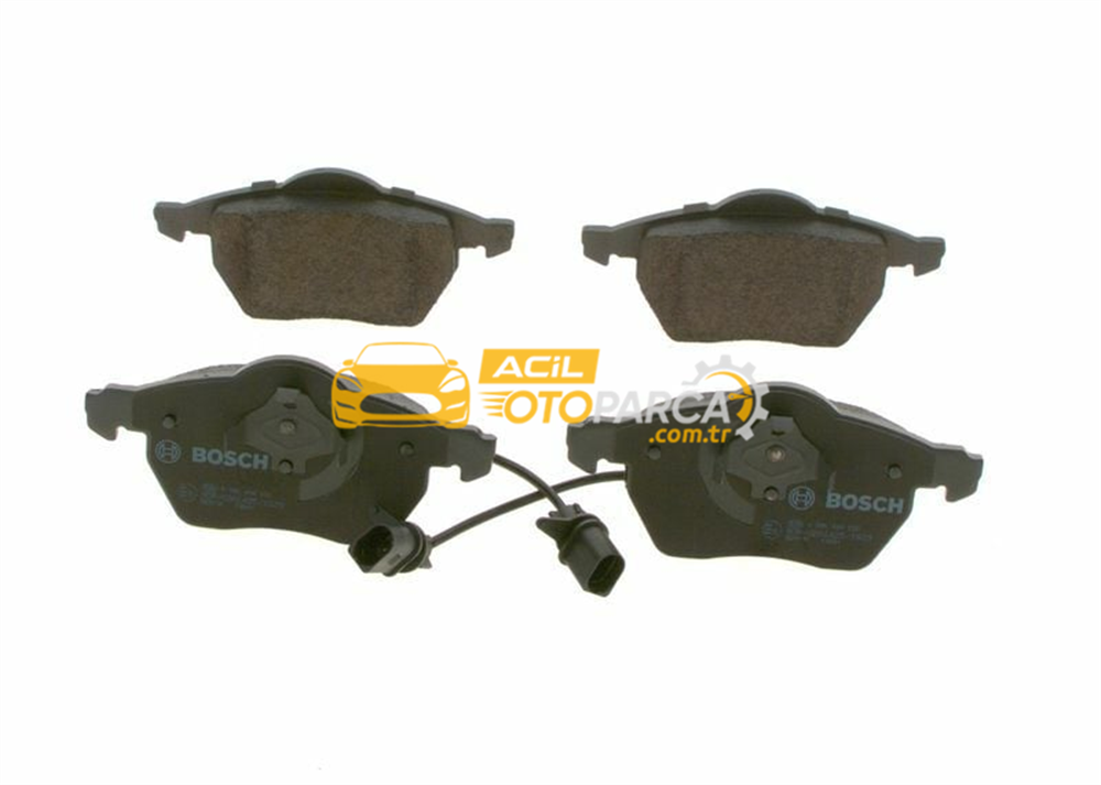 Audi BOSCH 0986494050 | Ön Fren Balatası A4 A6 1,8T 1.9 TDI 95-Passat 1,8T 1.9 TDI 95 00 Golf IV 1.9 TDI Superb 02-Fişli