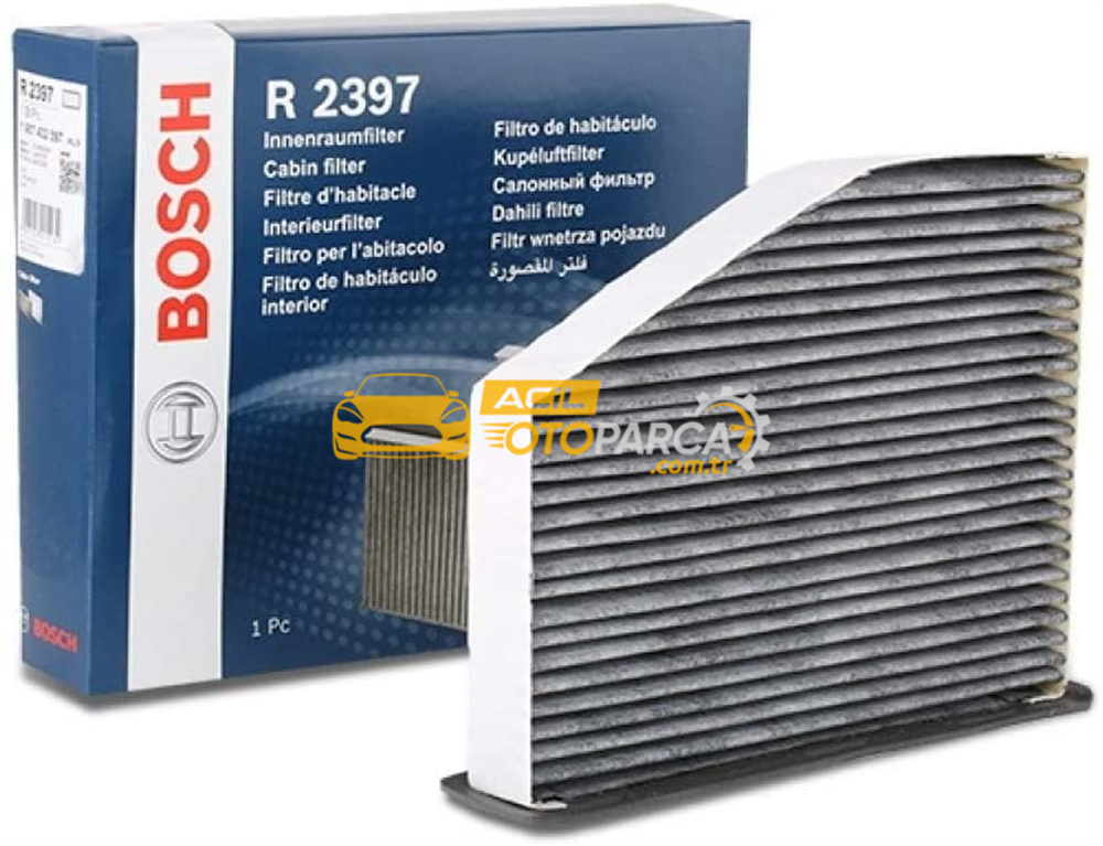 Audi BOSCH 1987432397 | Audi A3 2004-2012 Model Karbonlu Polen Filtresi