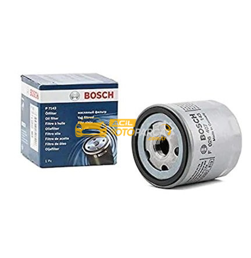 Audi BOSCH F026407143 | Audi A3 2016 Model Sonrası 1.0 TFSI Yağ Filtresi