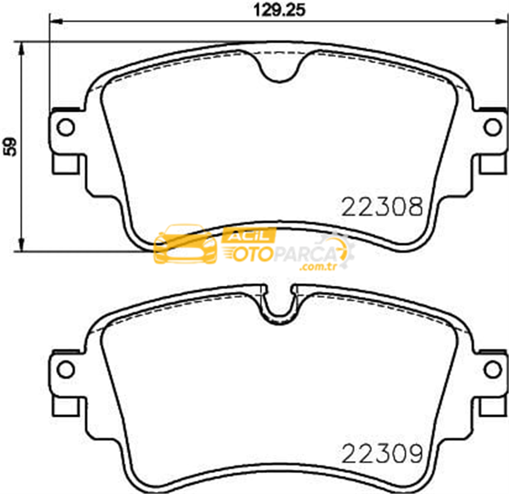 Audi BREMBO P85154 | Fren Balatası VW A4 2016-Arka Pr-1Kd 1Ke