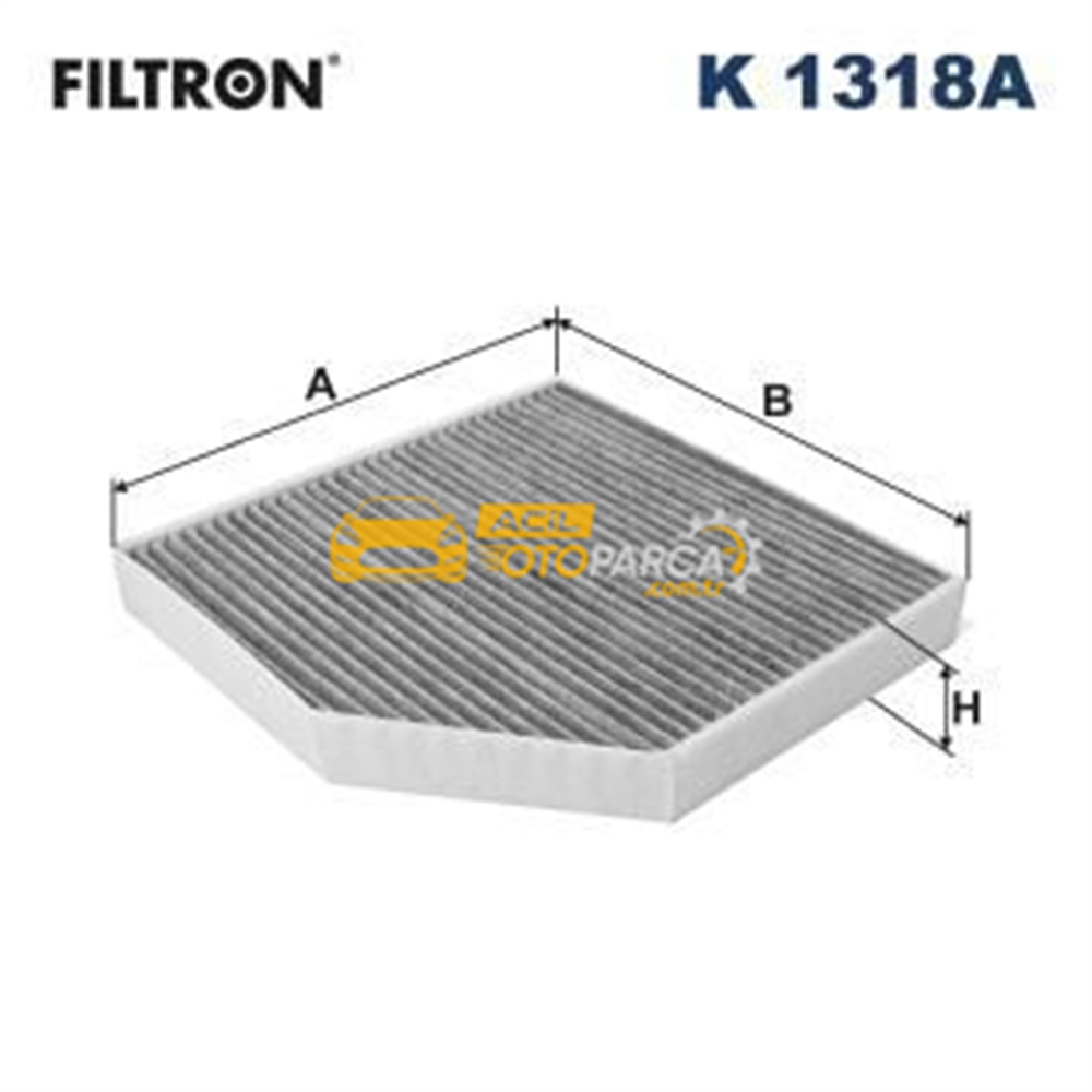 Audi FILTRON K1318A | Polen Filtresi 12-A6 1.8Tfsi-2.0Tfsi-2.8Tfsi-3.0Tfsi-2.0 TDI + Ca