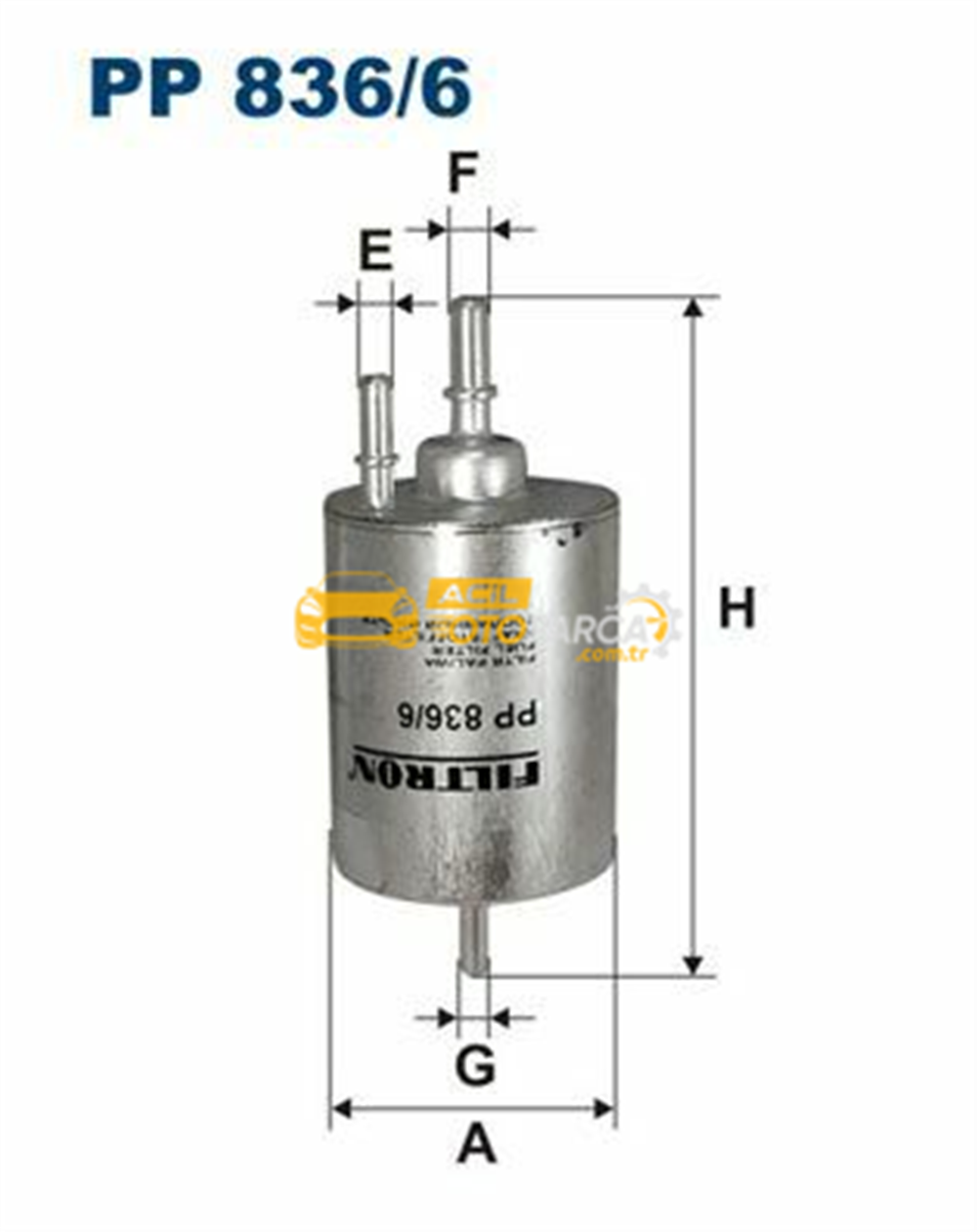 Audi FILTRON PP836-6 | Benzin Filtresi 05-09 Aı.A4 2.0Tfsi