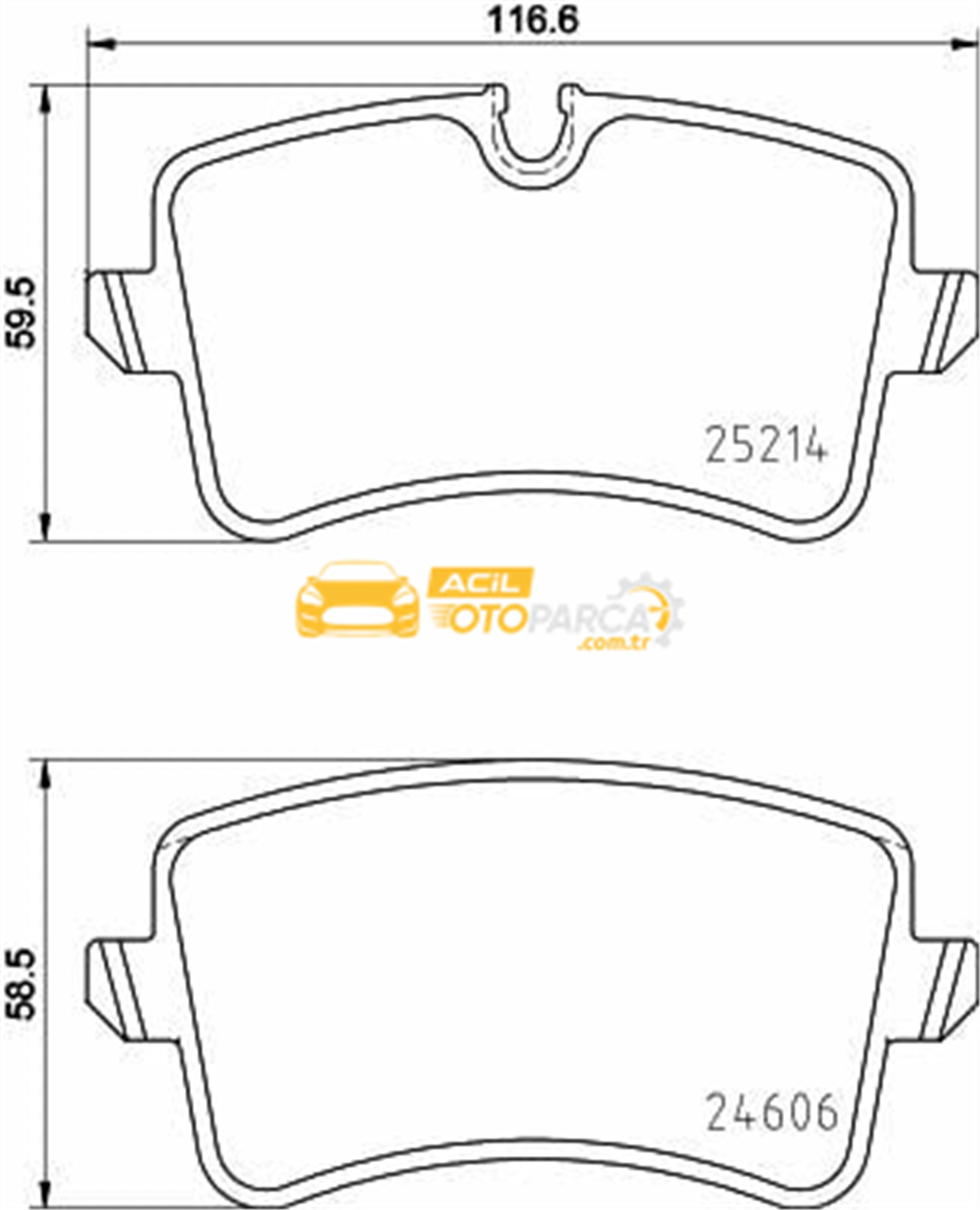 Audi HELLA PAGİD 8DB355016-061 | Fren Balatası Audi A6 (4G2, 4Gc, C7) , A6 Allroad (4Gh, 4Gj) , A6 Avant (4G5, 4Gd, C7) , A6l Saloon (4G