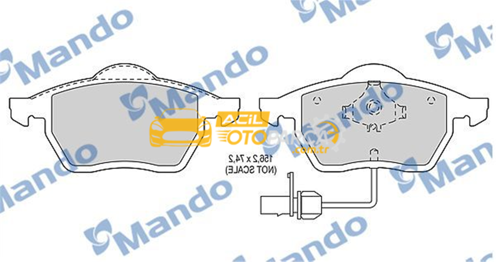 Audi MANDO MBF015143 | Fren Balata Ön 02-04 Aı.A6
