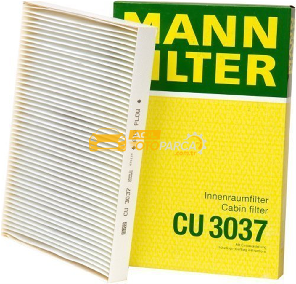 Audi MANN CU3037 | Audi A4 2002-2008 Model Arası Polen Filtresi