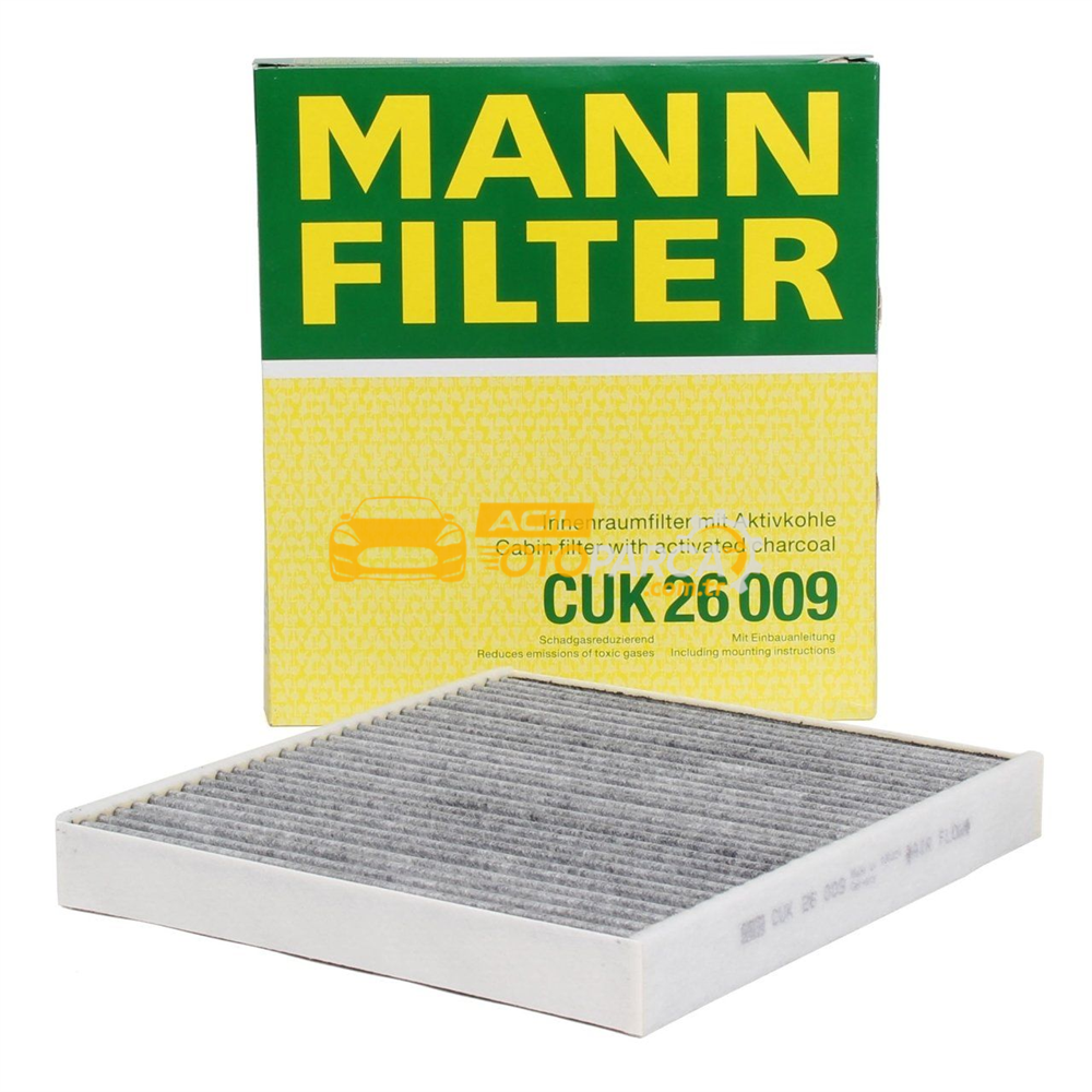 Audi MANN CUK26009 | Audi A3 2014 Model Sonrası Aktif Karbonlu Polen Filtresi