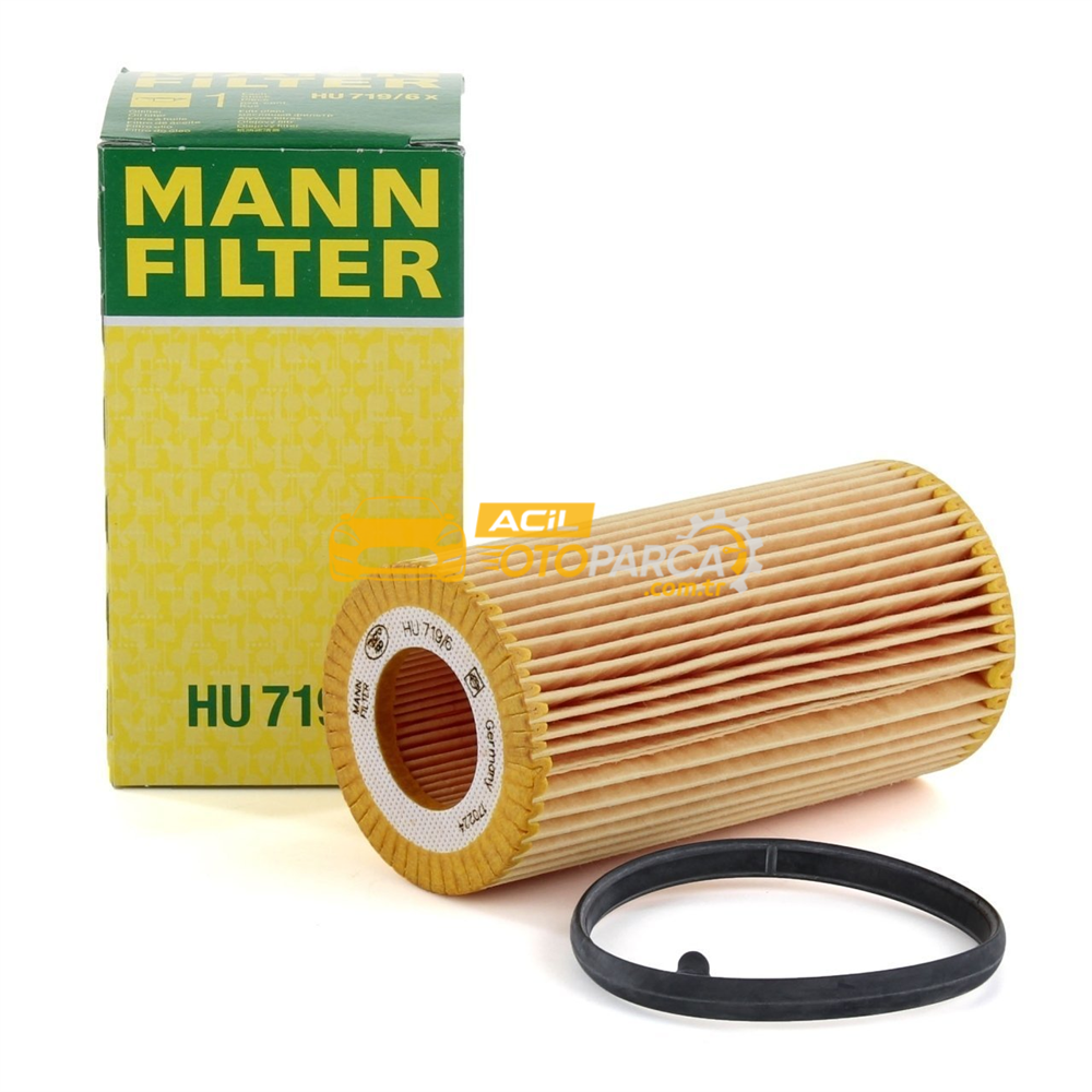 Audi MANN HU719-6X | Audi A4 2002-2008 Model Arası 2.0 TFSI Yağ Filtresi