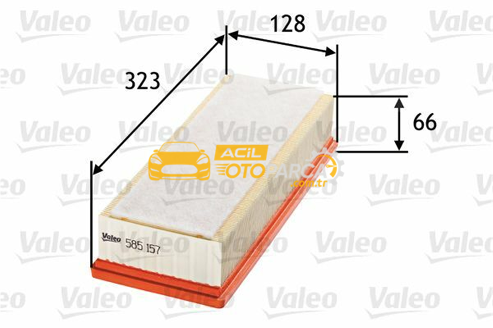 Audi VALEO 585157 | Hava Filtresi A4 1.8 TFSI 2.0 TFSI 2.0 TDI A5 1.8 TFSI 2.0 TFSI Q5 2.0 TFSI 2.0 TDI 08-16