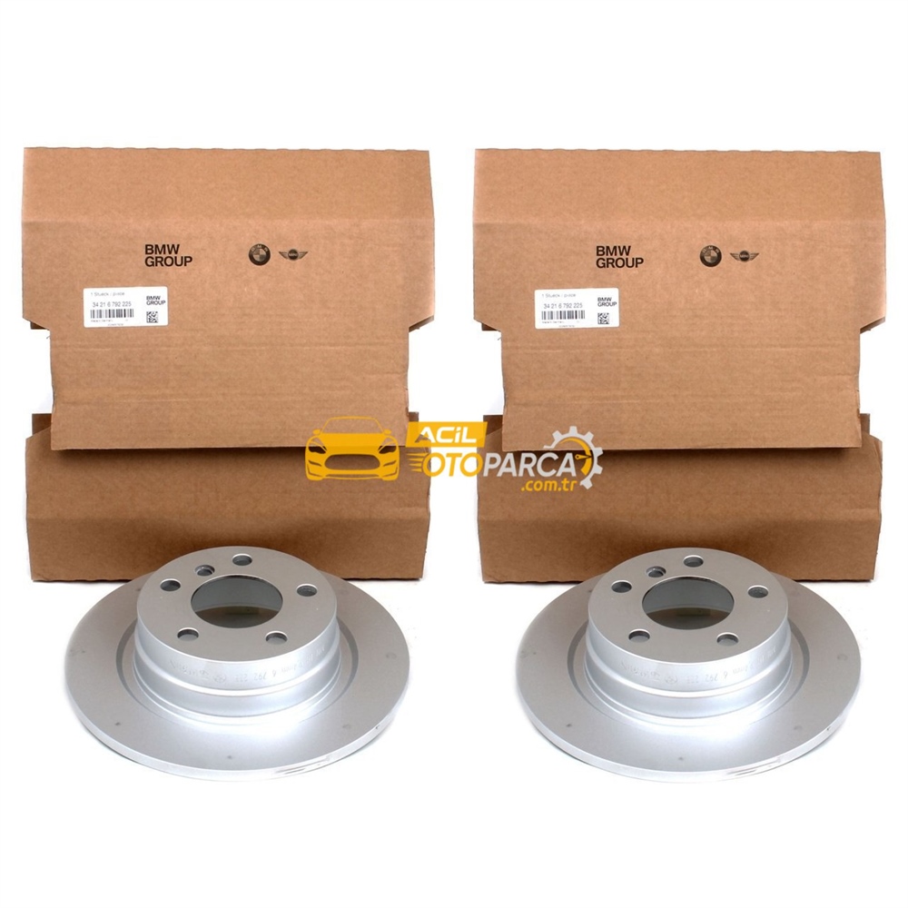 Bmw 1 Serisi F20 Kasa 116i 116d Arka Fren Disk Takımı Orijinal (34216792225)