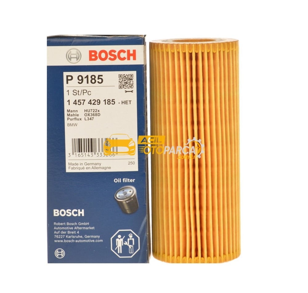Bmw E46 Kasa 320d M47 Motor Yağ Filtresi Bosch Marka