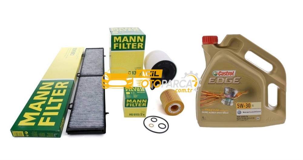 Bmw E90 Kasa 320i Periyodik Bakım Filtre Seti Mann Marka Castrol 5W30