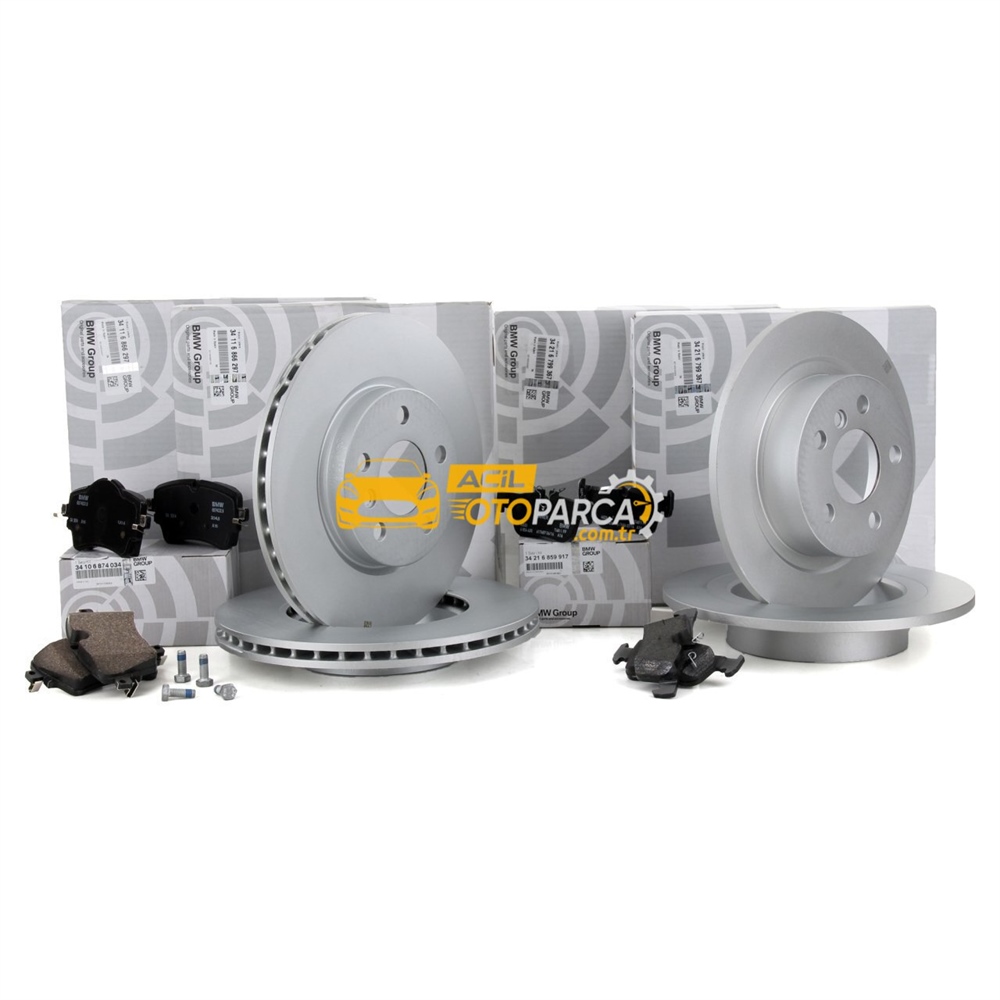 Bmw F45 Active Tourer 218i Ön Ve Arka Fren Disk Balata Kit Takımı (34116866297, 34106874034, 34216799367, 34216859917-1)