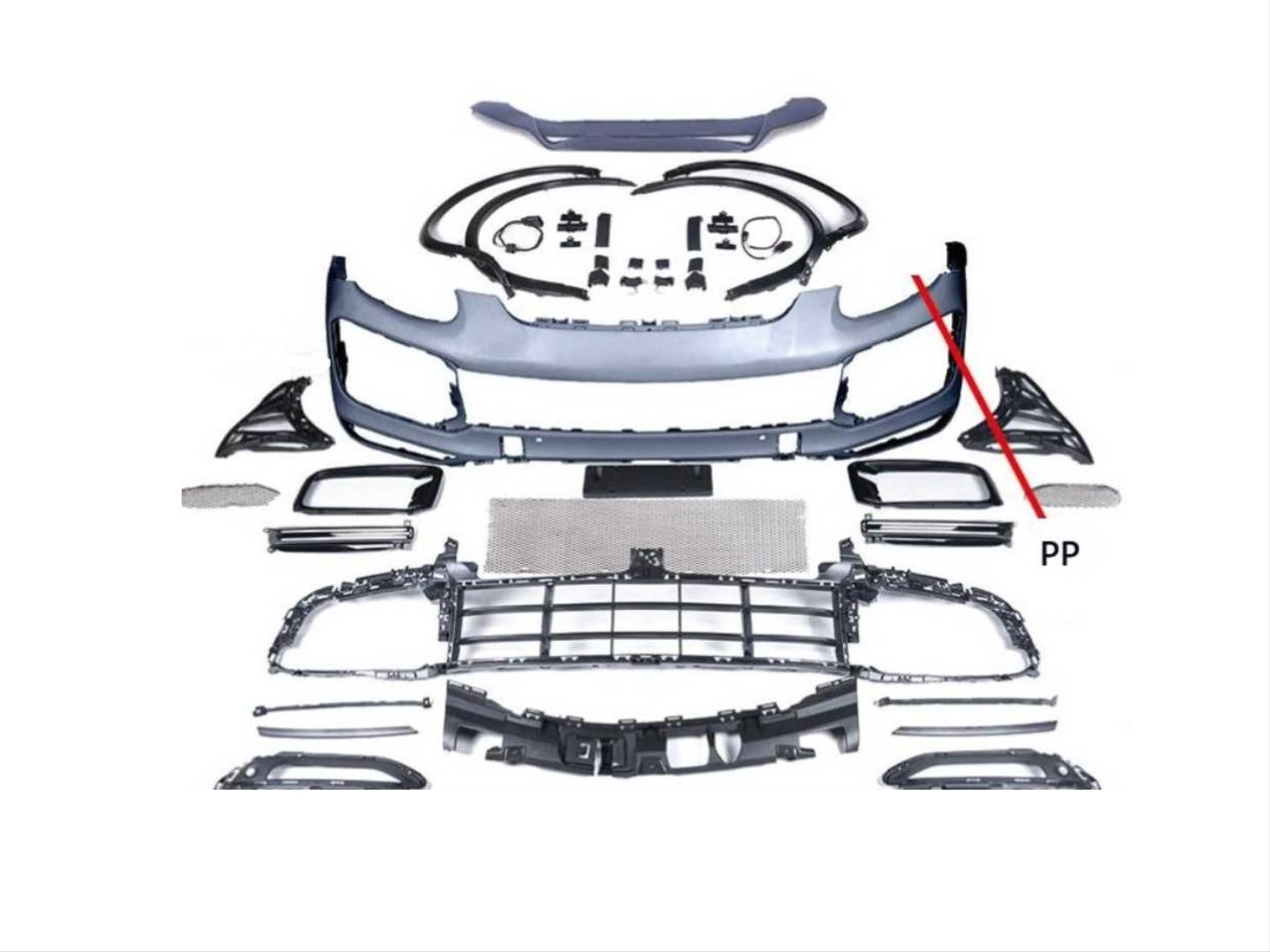 CAYENNE 2011-2014 IÇIN UYUMLU FACELIFT 2020+  YÜKSELTME 9Y0 TURBO  BODY KIT 