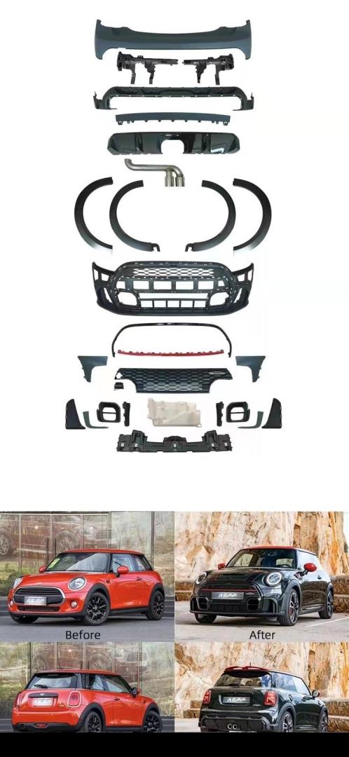 COOPER F56 İÇİN (2 KAPI) JCW BODY KIT - MAKYAJLI GÖRÜNÜM FULL SET 