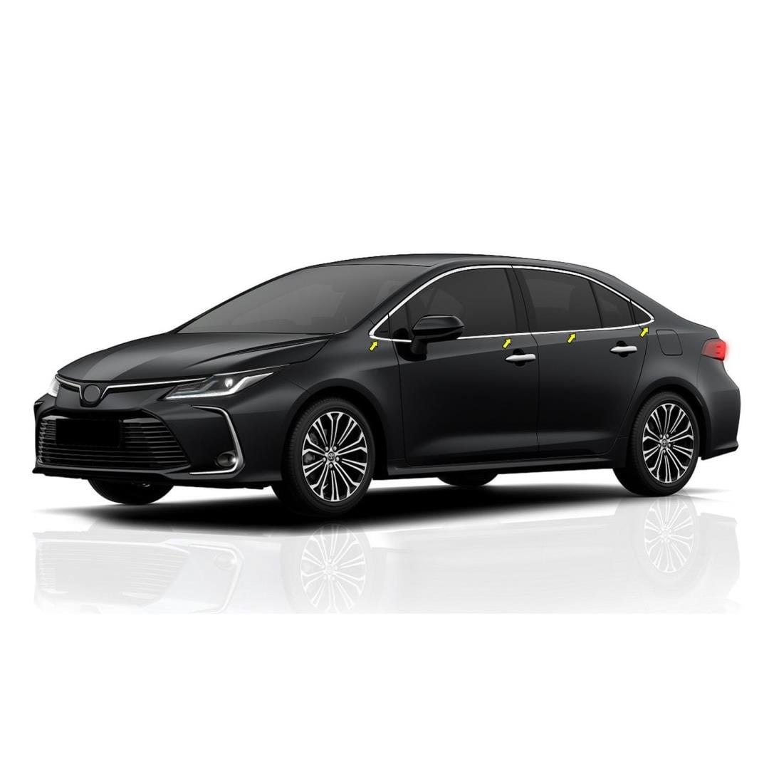 COROLLA 2019+ IÇIN UYUMLU CAM NIKELAJI 
