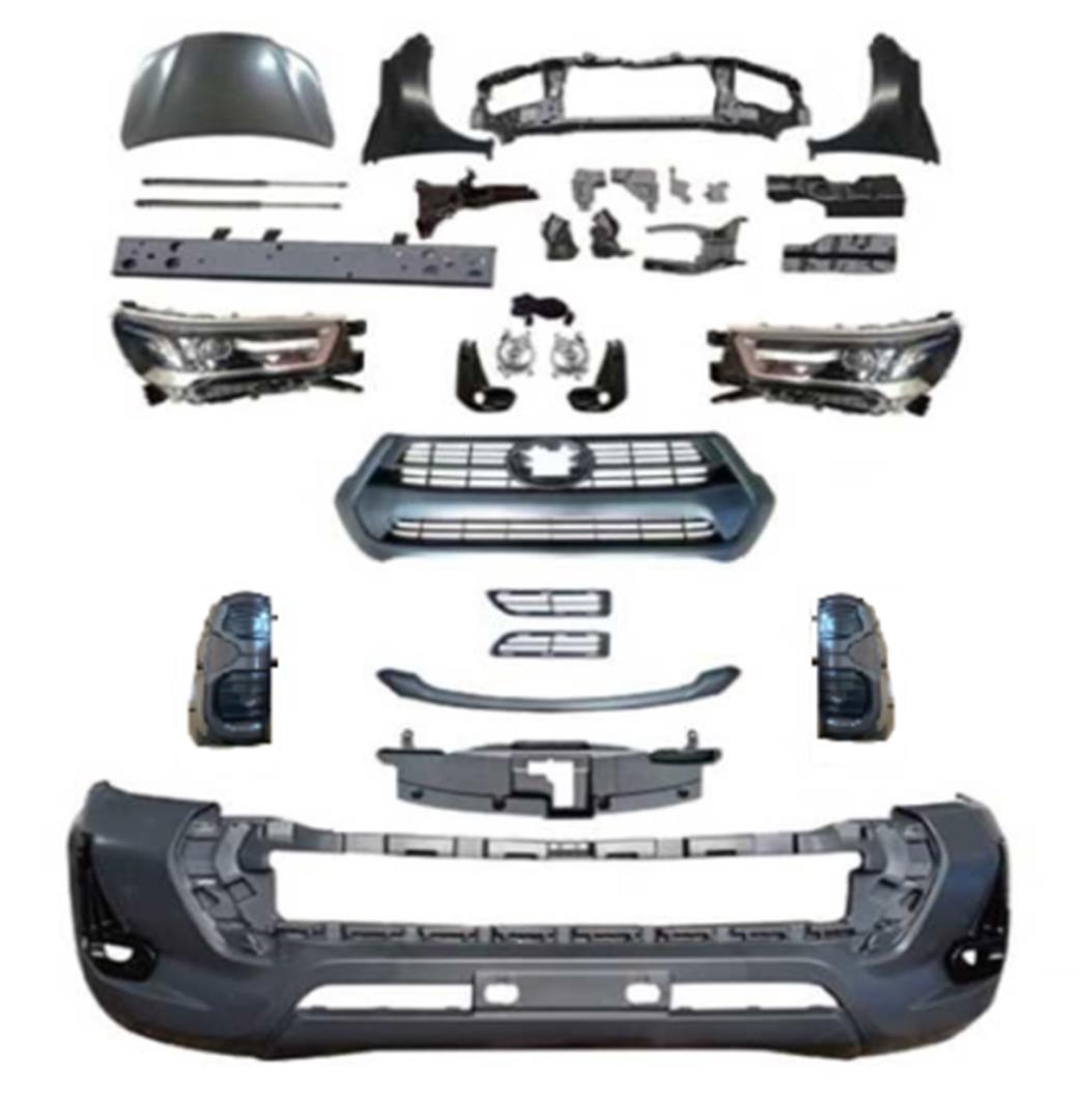HILUX VIGO(2004-2015) IÇIN UYUMLU YENI KASA DÖNÜSÜM 2021 REVO BODY KIT - FULL SET 