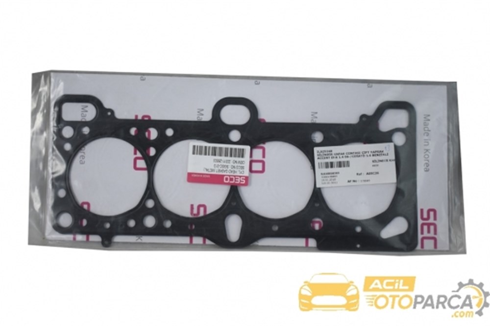 
Hyundai Accent Era 1.4 06- Cerato 1.6 Benzinli Silindir Kapak Contası Çift Yaprak

