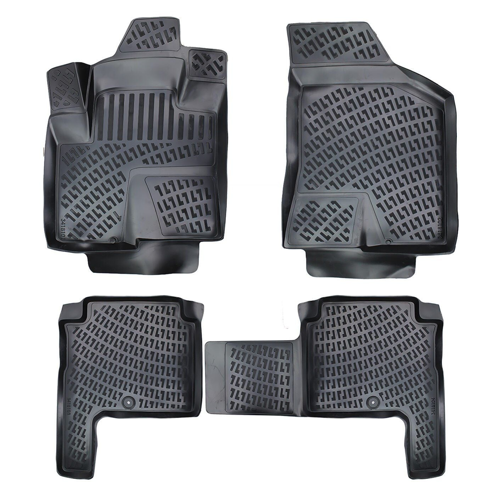Hyundai Santa Fe 2006-2012 Havuzlu Paspas | 5-7 Koltuklu - Siyah