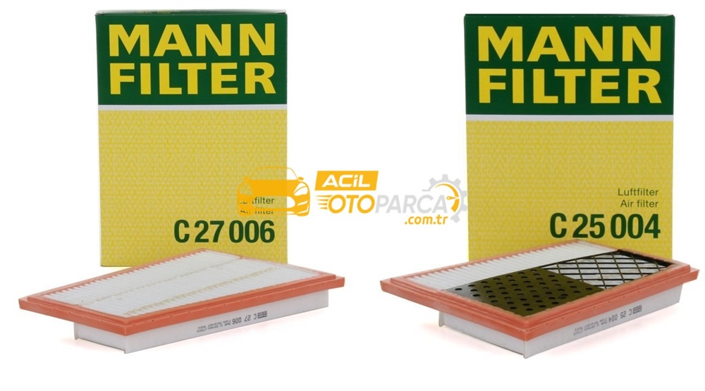 Mercedes Benz W164 ML 280 CDI Hava Filtre Takımı Mann Marka (C27006 / C25004)
