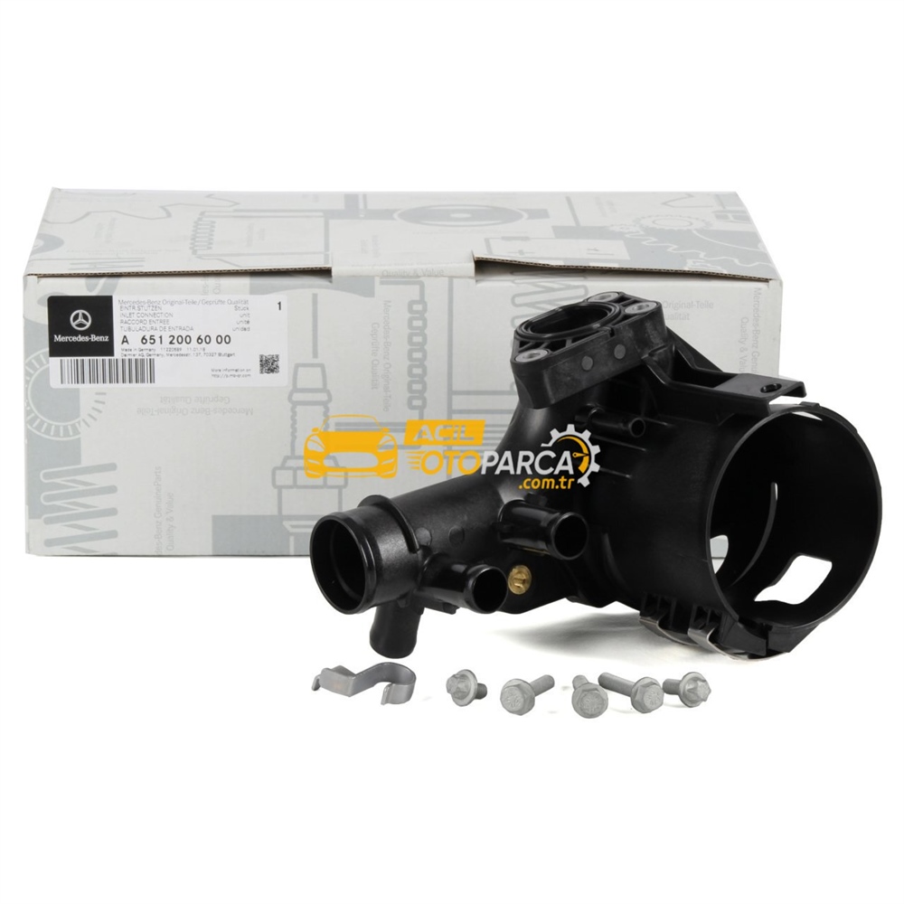 Mercedes Sprinter W906 Euro 5 Motor Mazot Filtre Su Soğutma Flanşı Orjinal (6512003900, 6512006000)