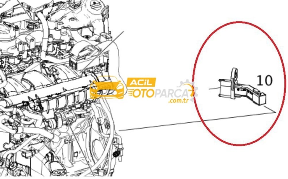 Mercedes W212 Kasa E250 Krank Mili Pozisyon Sensörü Orjinal