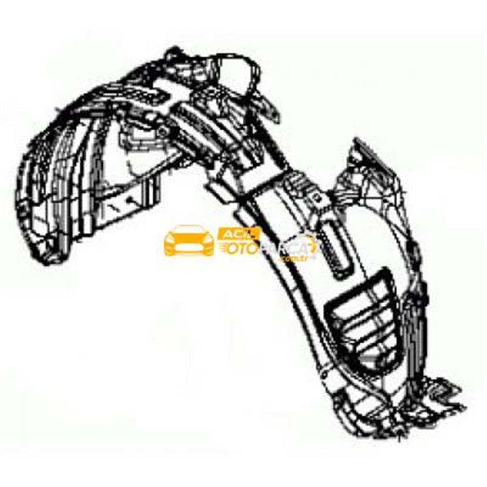 Nissan Juke Ön Çamurluk Davlumbazi Sağ 2011-2013