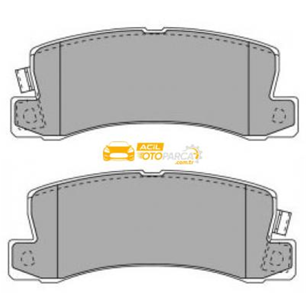 Toyota Corolla Arka Fren Balatasi Di̇sk Takim 2000-2002